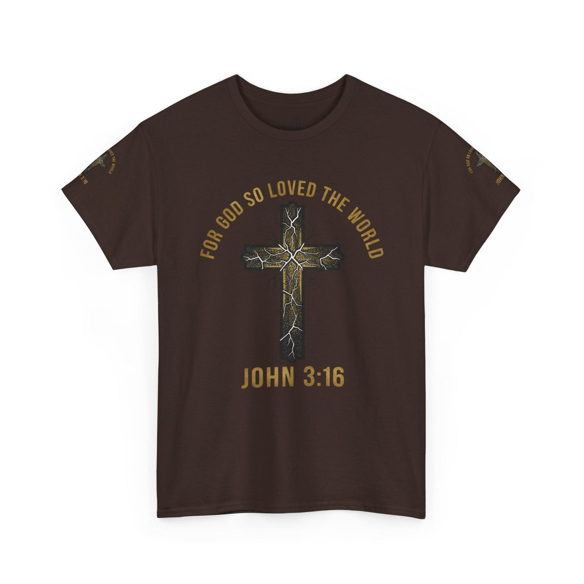 John 3:16 Cross T-Shirt — "For God So Loved the World" Christian Tee