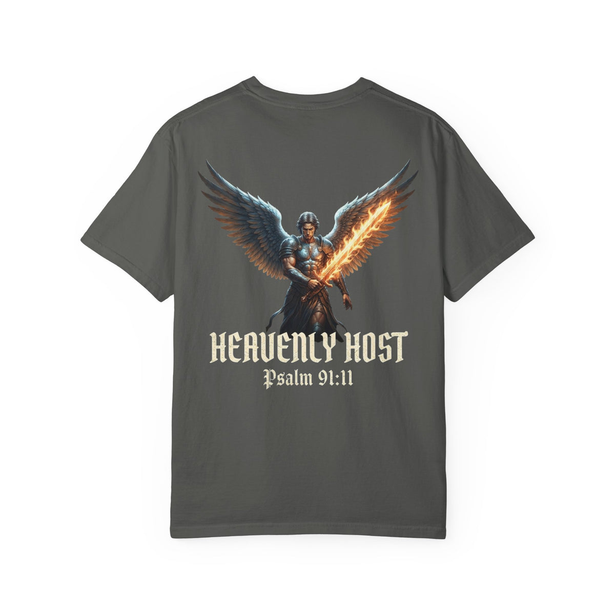 Angel Gateway T-Shirt — Fiery Winged Guardian Graphic Tee