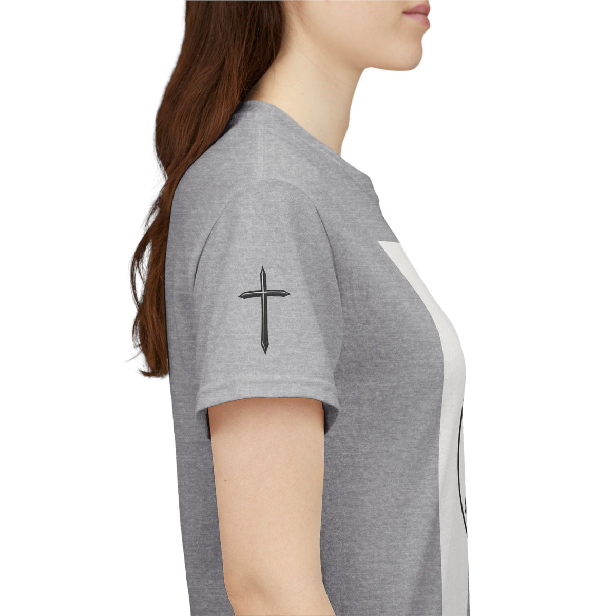 Christian Son & Heir T-Shirt — 'Adopted by Grace' Faith Tee with Jesus Prayer Design
