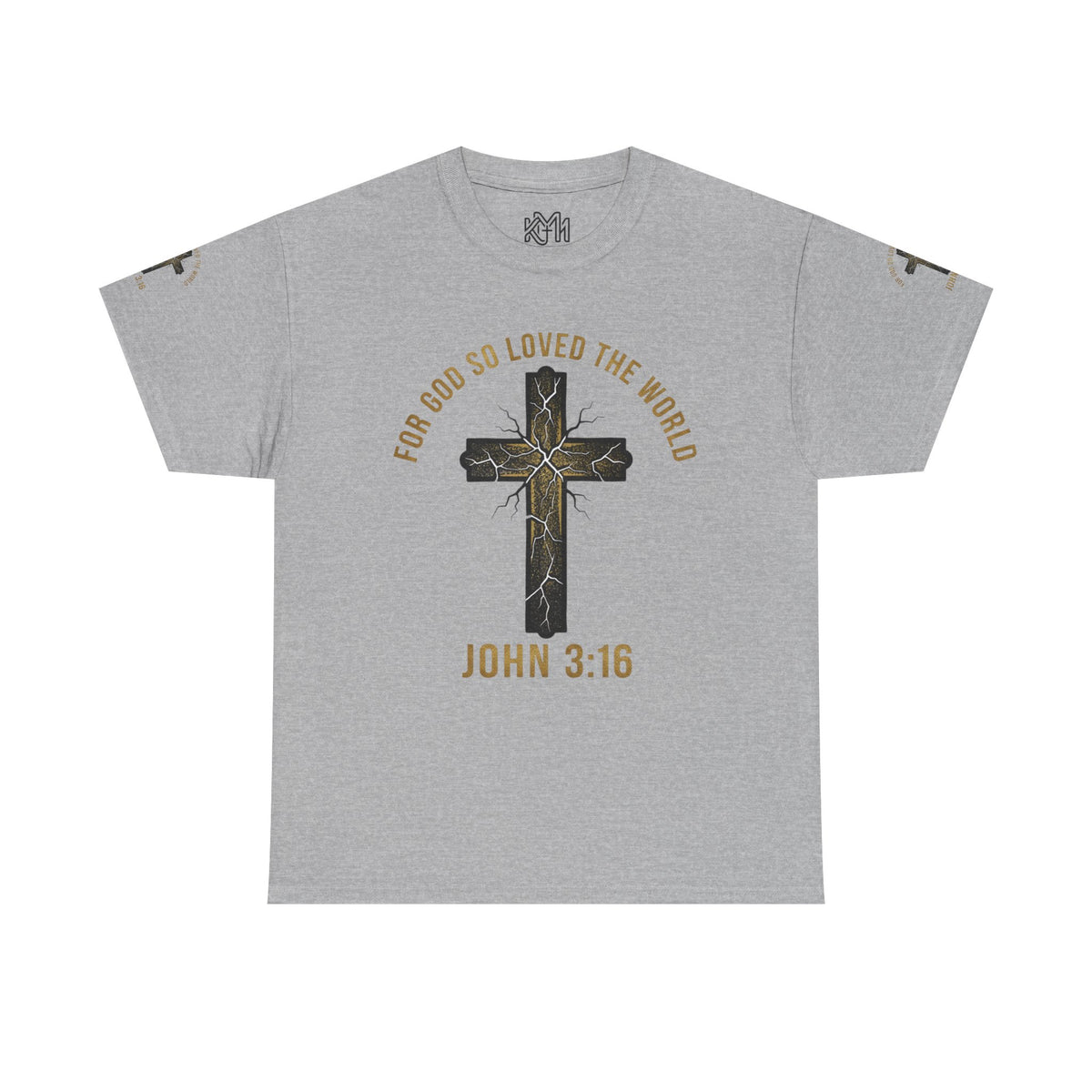 John 3:16 Cross T-Shirt — "For God So Loved the World" Christian Tee