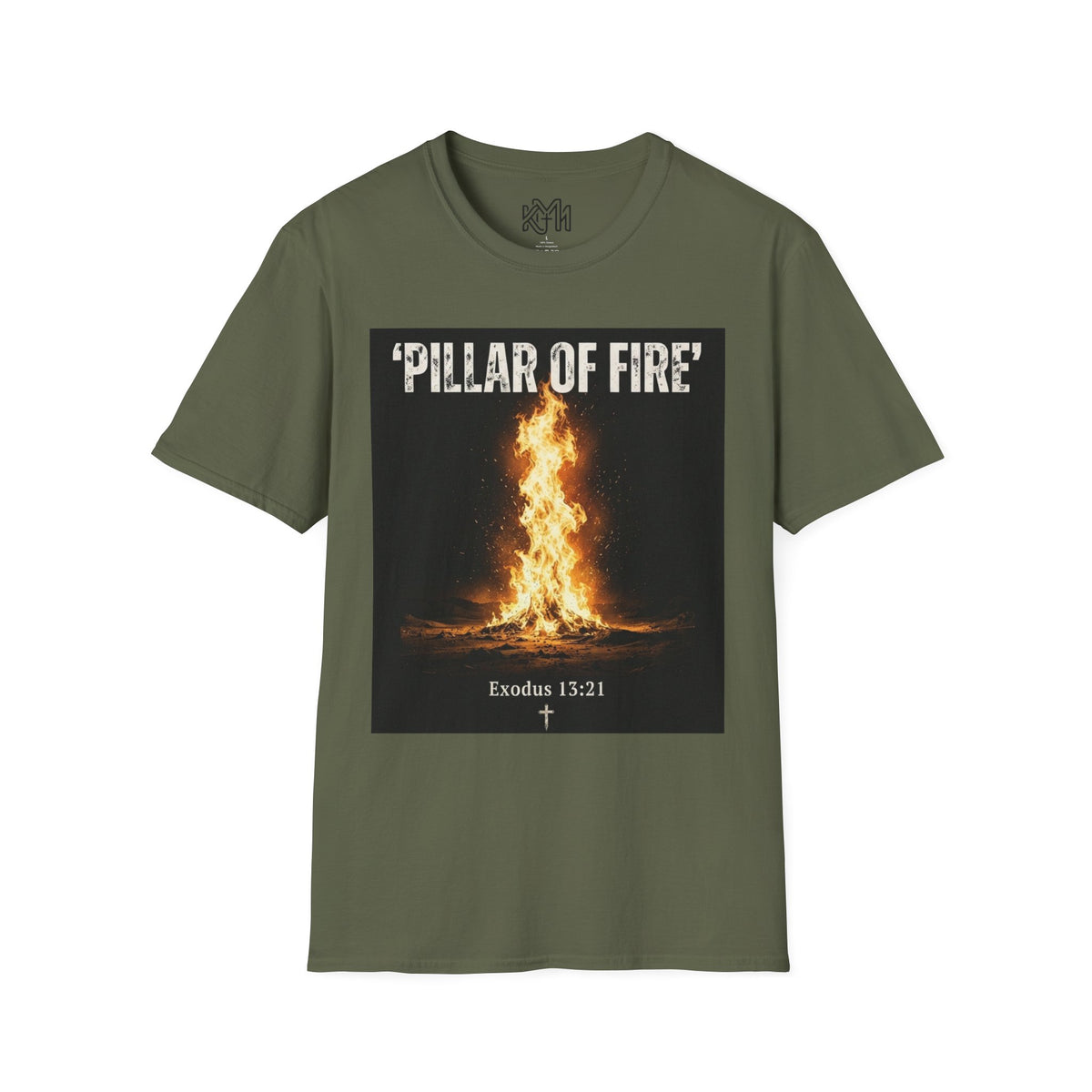 Pillar of Fire T‑Shirt — Biblical Exodus 13:21 Inspirational Faith Tee