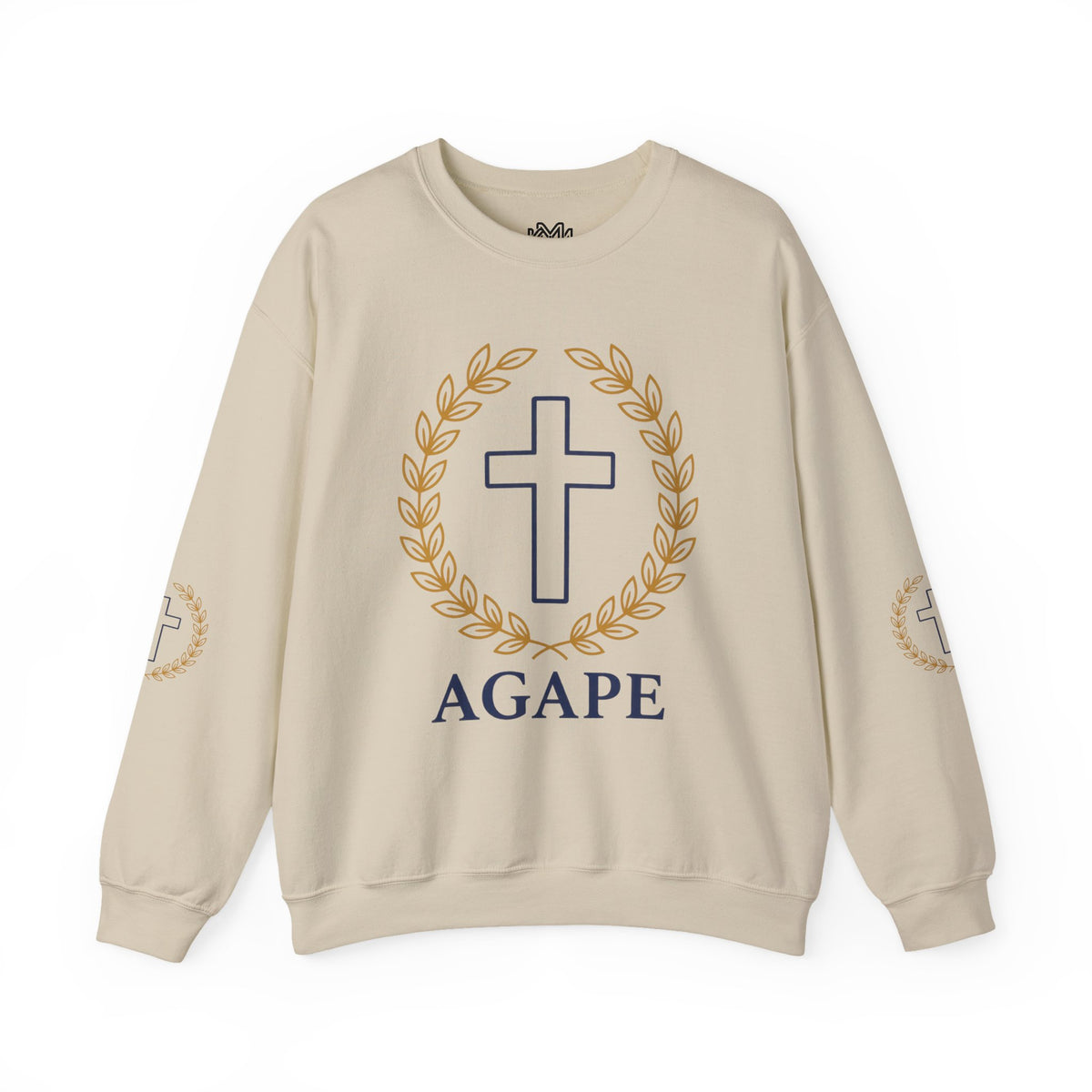 Agape Cross Crewneck Sweatshirt — Christian Faith Pullover