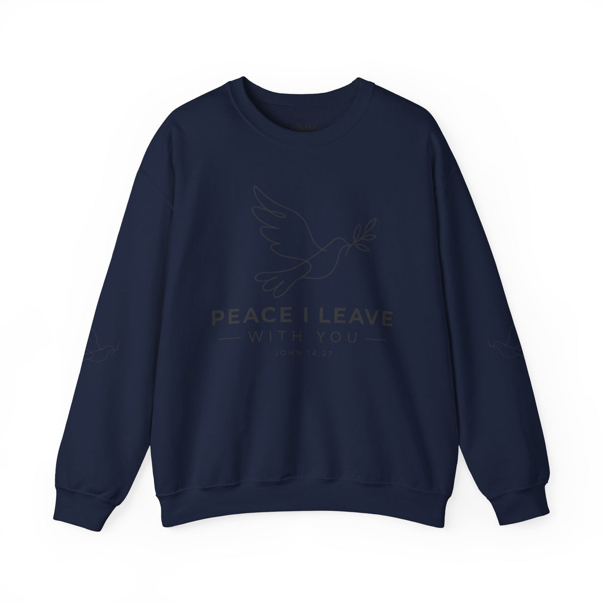 Peace I Leave Crewneck Sweatshirt — Dove & John 14:27 Inspirational Sweatshirt