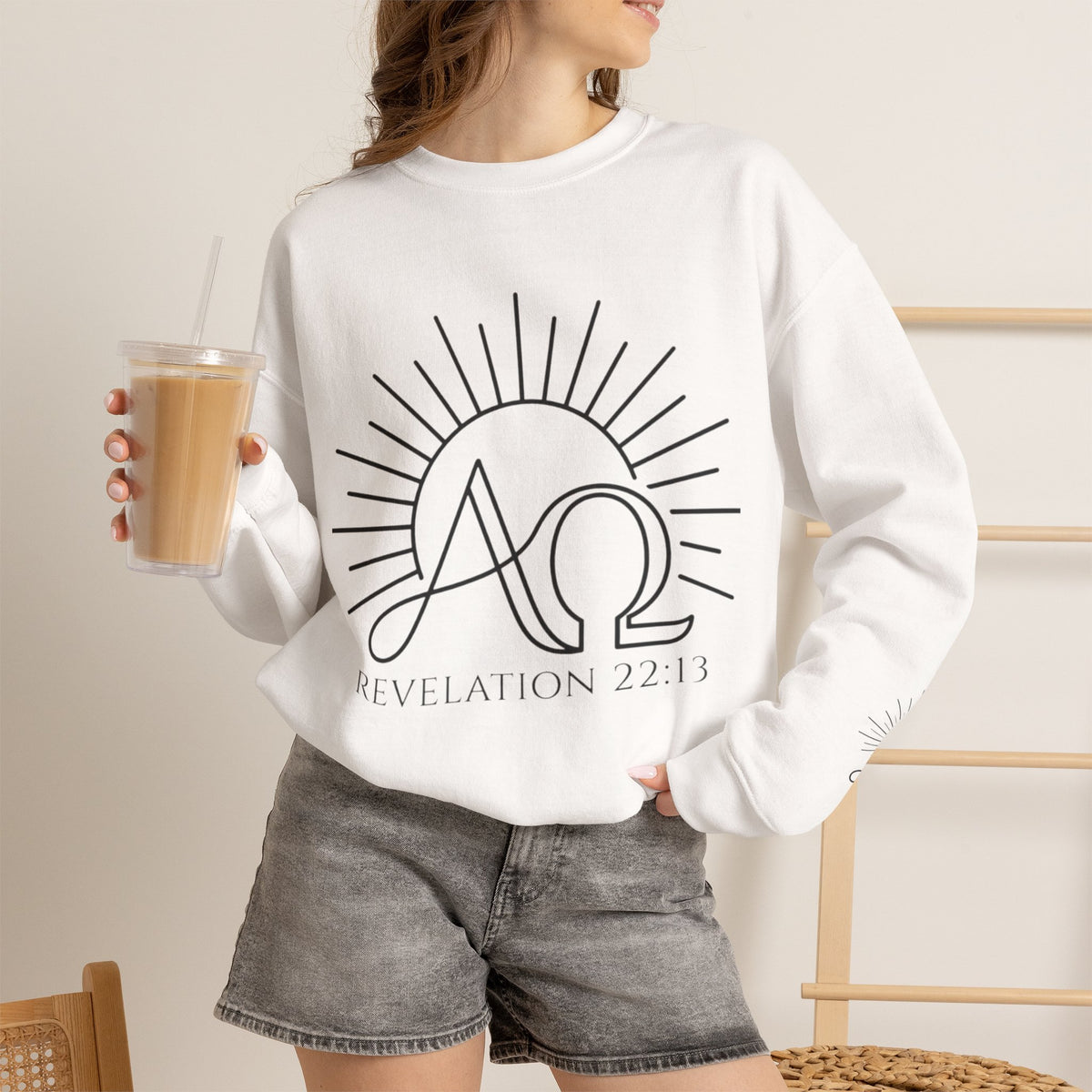 Alpha Omega 'Revelation 22:13' Crewneck Sweatshirt