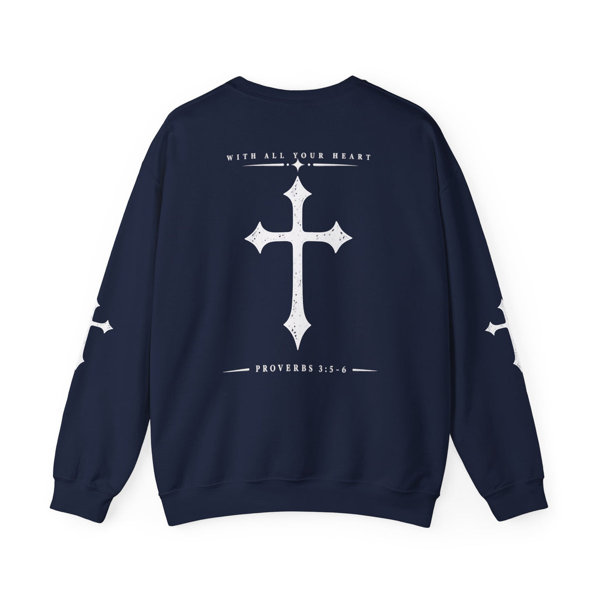 Trust in the Lord Crewneck Sweatshirt — Proverbs 3:5-6 Christian Pullover