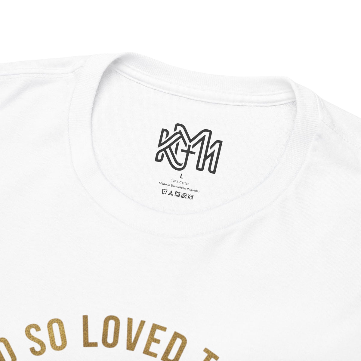 John 3:16 Cross T-Shirt — "For God So Loved the World" Christian Tee