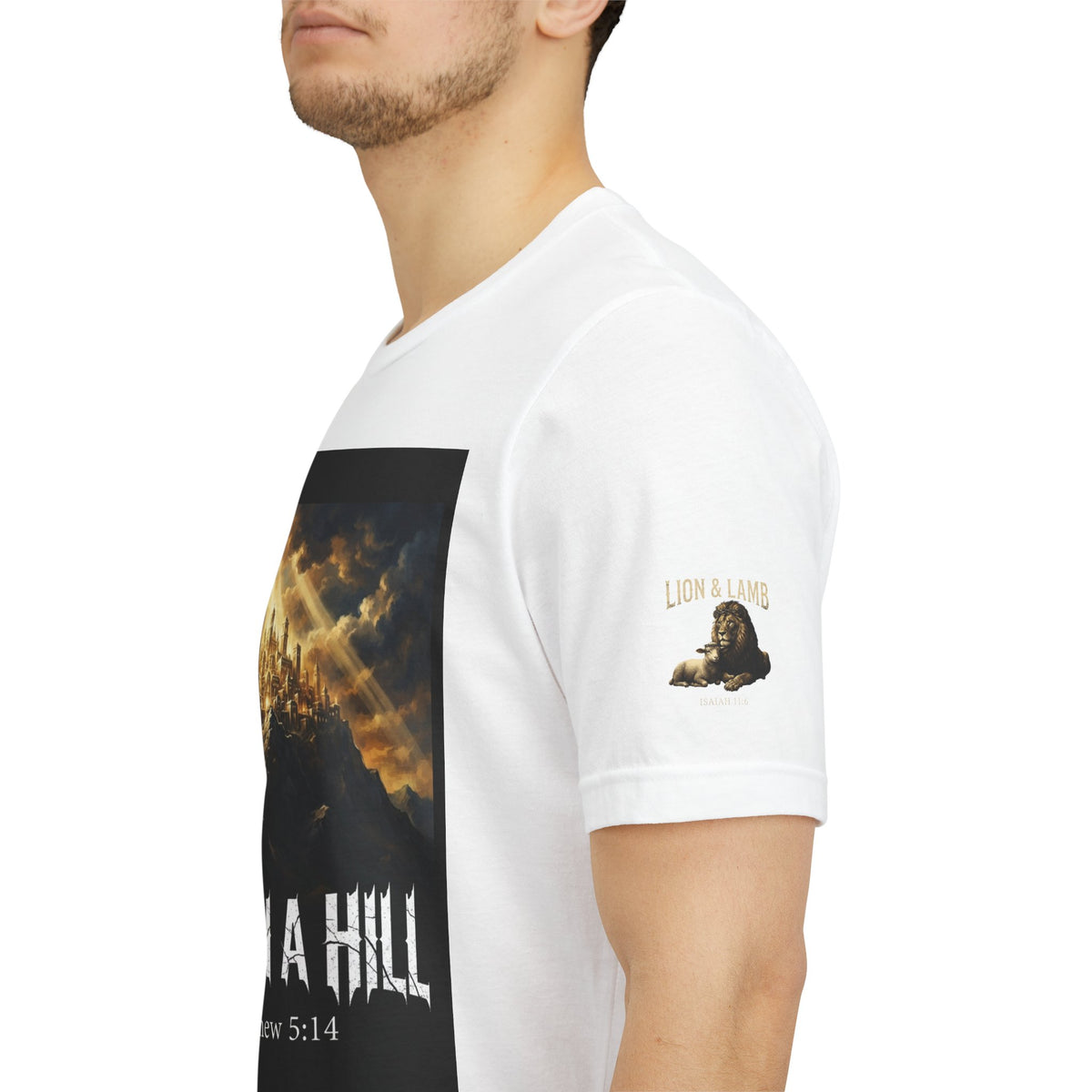 City on a Hill T-Shirt — Matthew 5:14 Christian Faith Tee