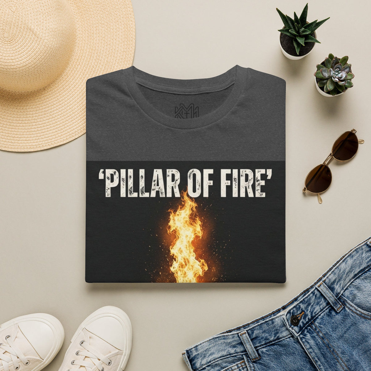 Pillar of Fire T‑Shirt — Biblical Exodus 13:21 Inspirational Faith Tee