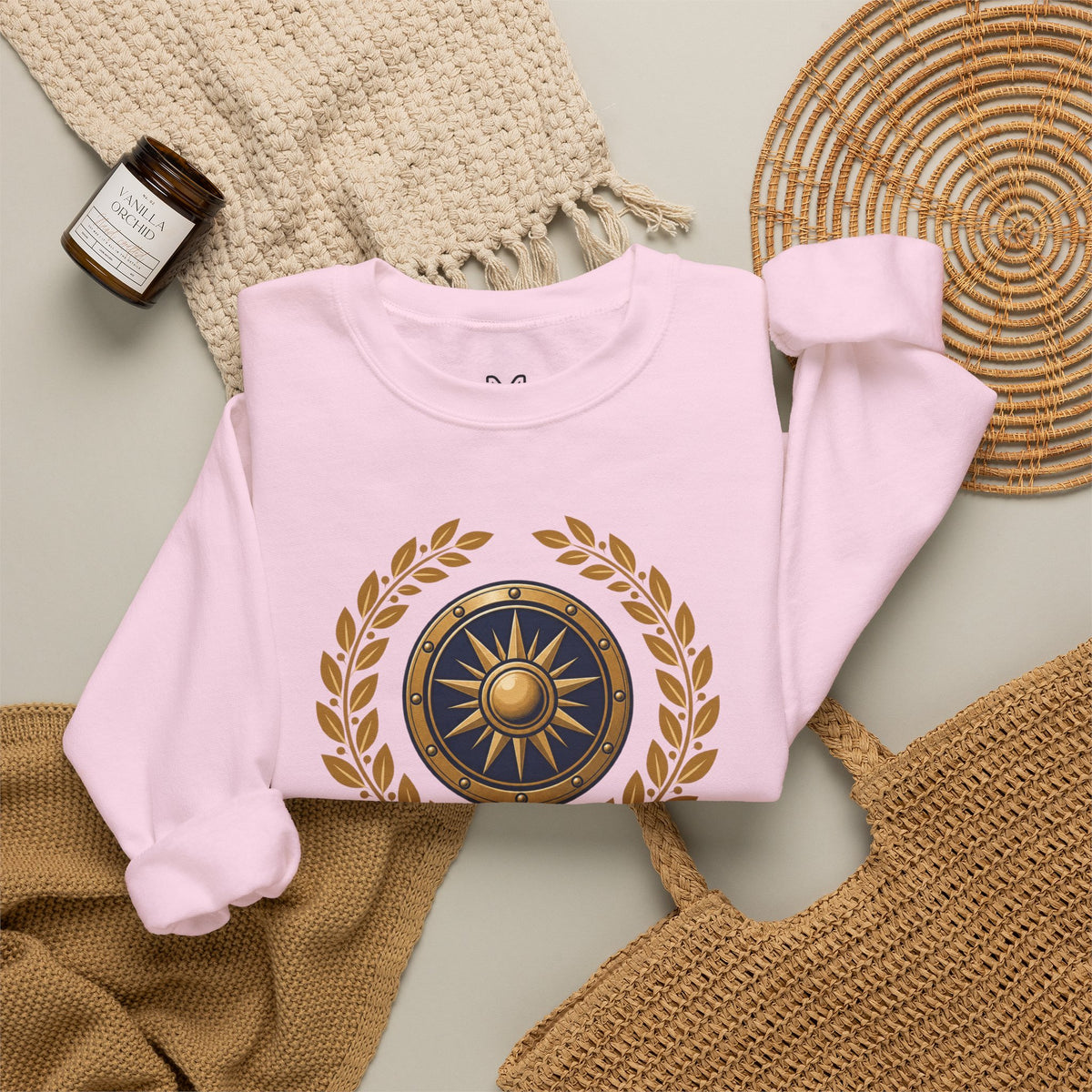 Crewneck Sweatshirt — “God Is Our Refuge and Strength” Psalm 46:1 Christian Faith Pullover
