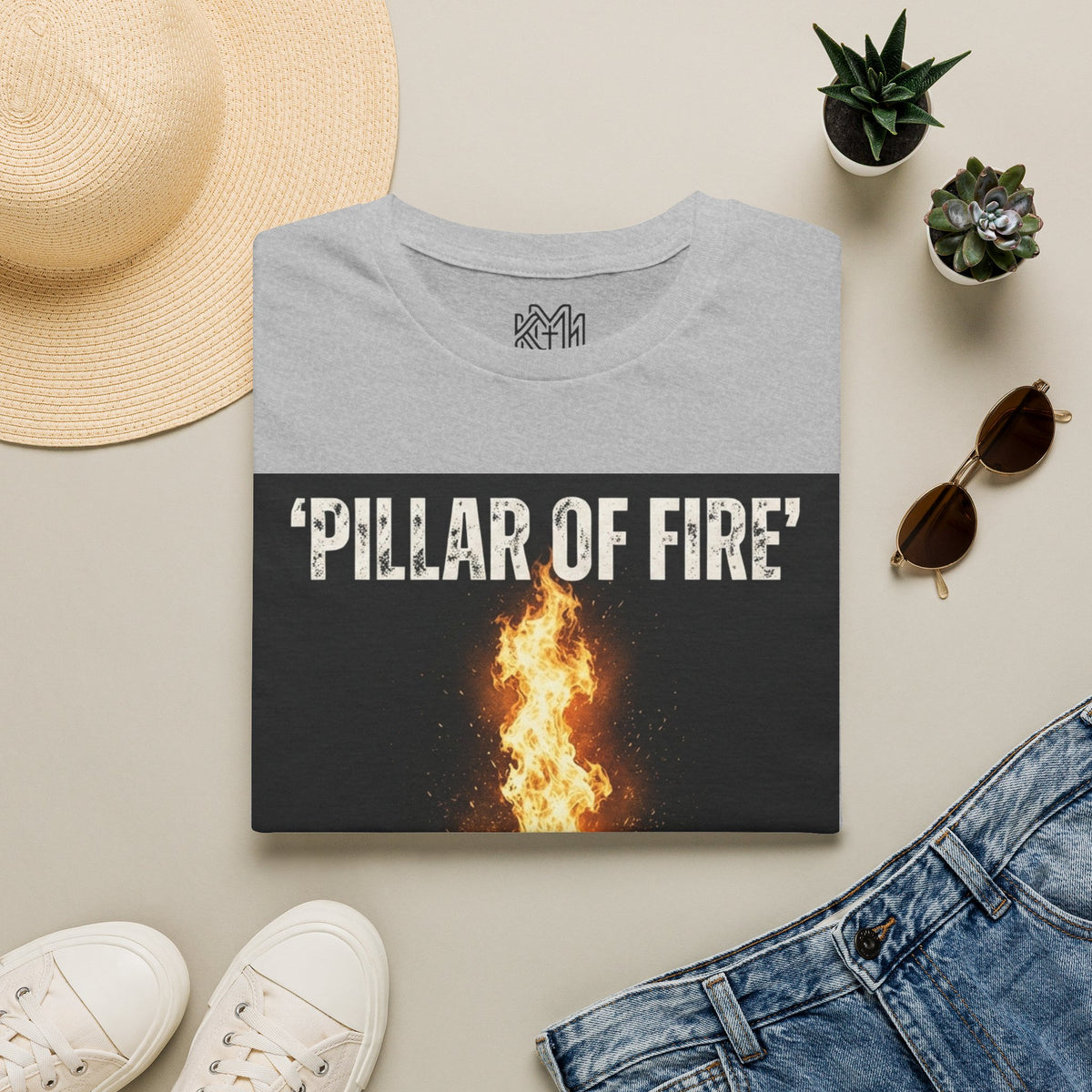 Pillar of Fire T‑Shirt — Biblical Exodus 13:21 Inspirational Faith Tee