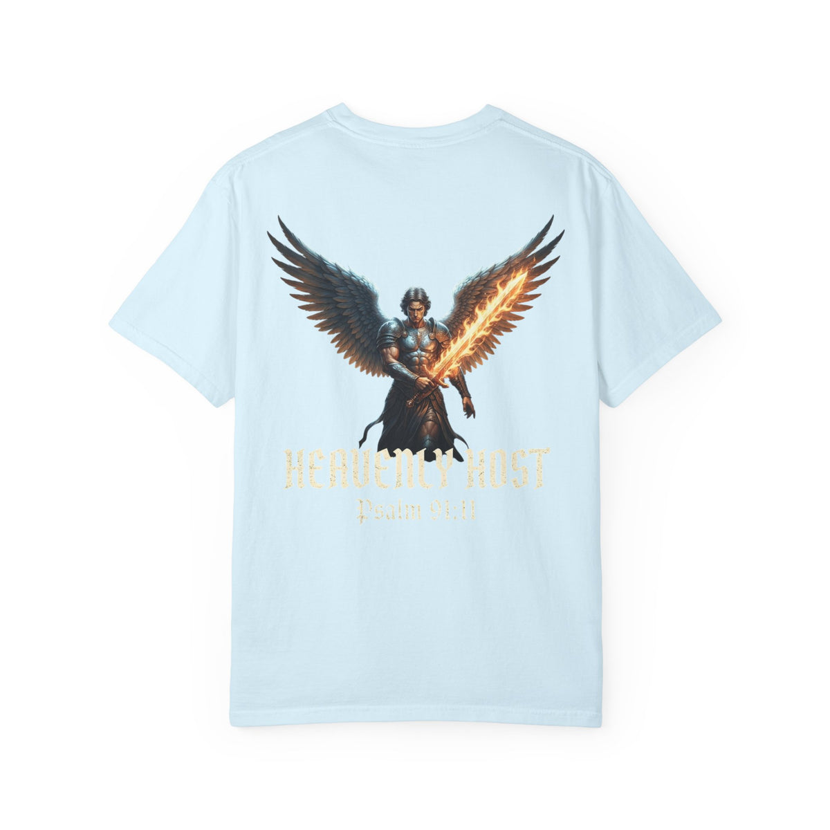 Angel Gateway T-Shirt — Fiery Winged Guardian Graphic Tee