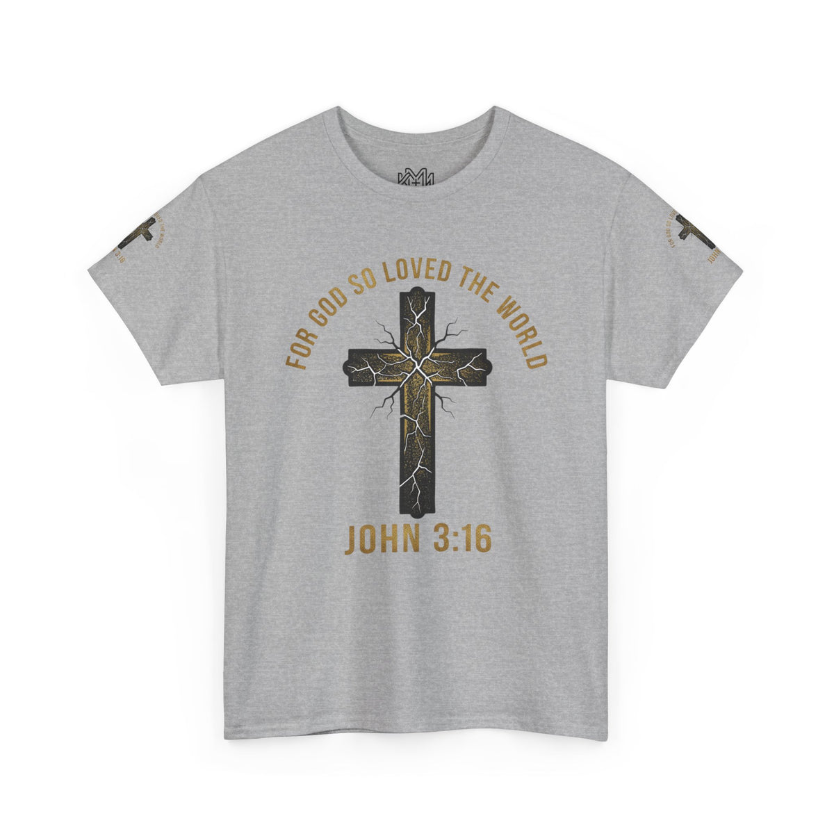 John 3:16 Cross T-Shirt — "For God So Loved the World" Christian Tee