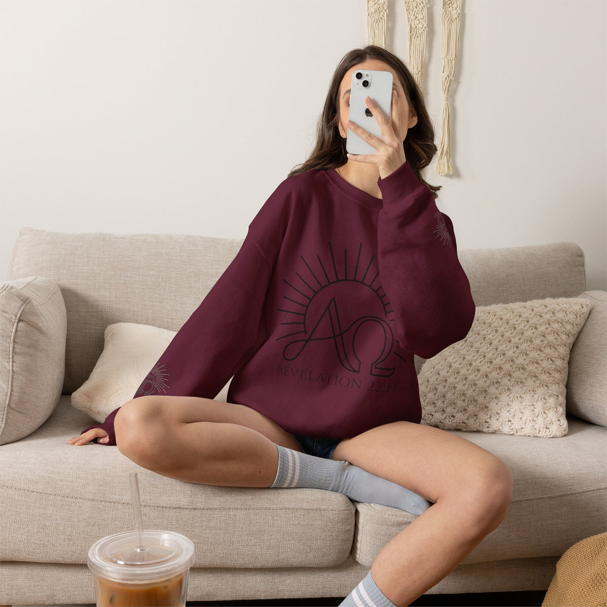 Alpha Omega 'Revelation 22:13' Crewneck Sweatshirt
