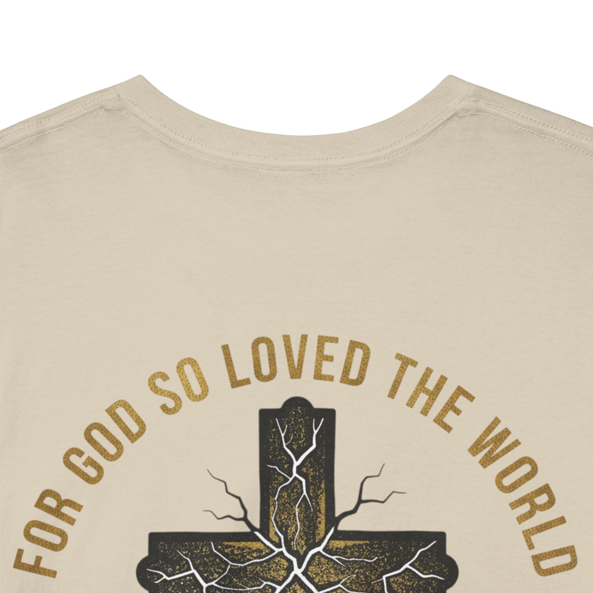 John 3:16 Cross T-Shirt — "For God So Loved the World" Christian Tee