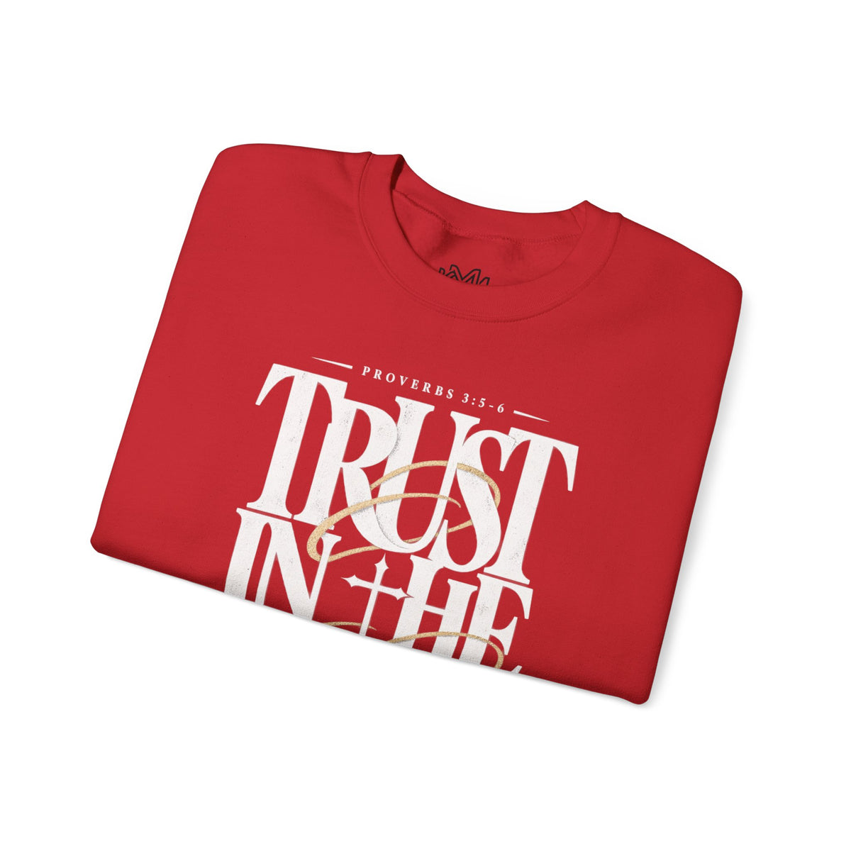Trust in the Lord Crewneck Sweatshirt — Proverbs 3:5-6 Christian Pullover
