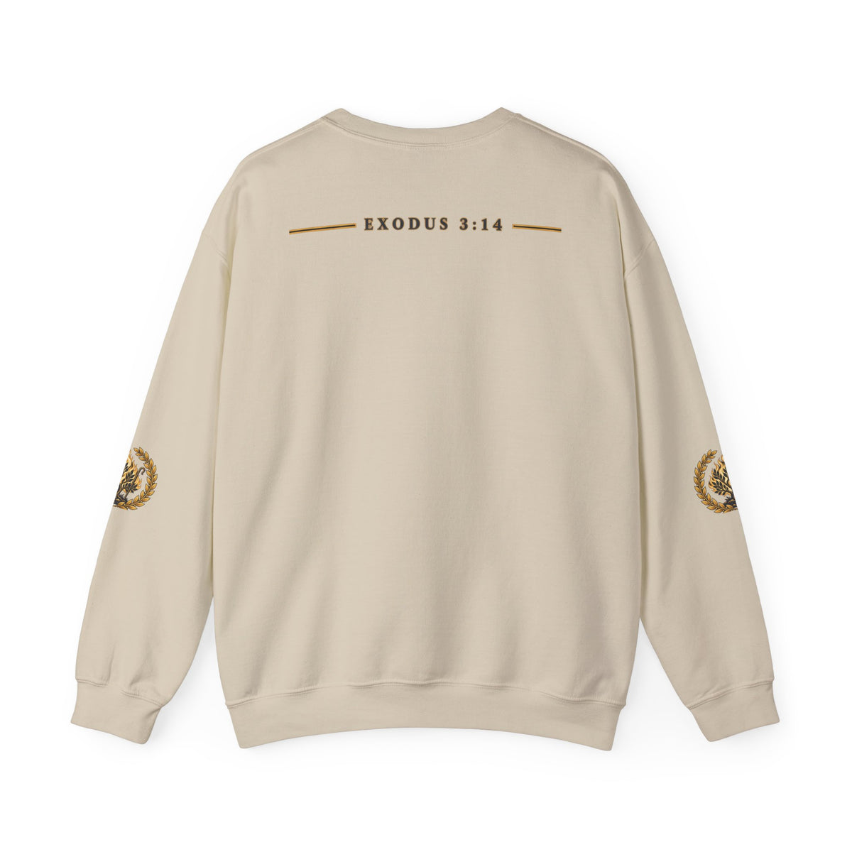 Crewneck Sweatshirt — "I Am Who I Am" Exodus 3:14 Inspirational Pullover