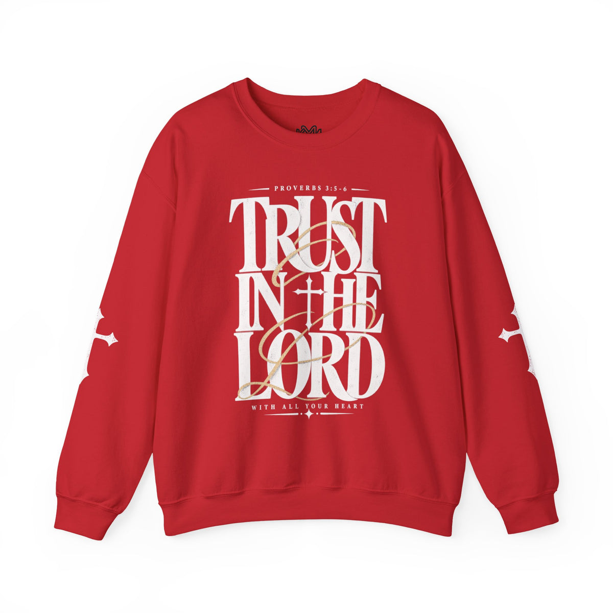 Trust in the Lord Crewneck Sweatshirt — Proverbs 3:5-6 Christian Pullover