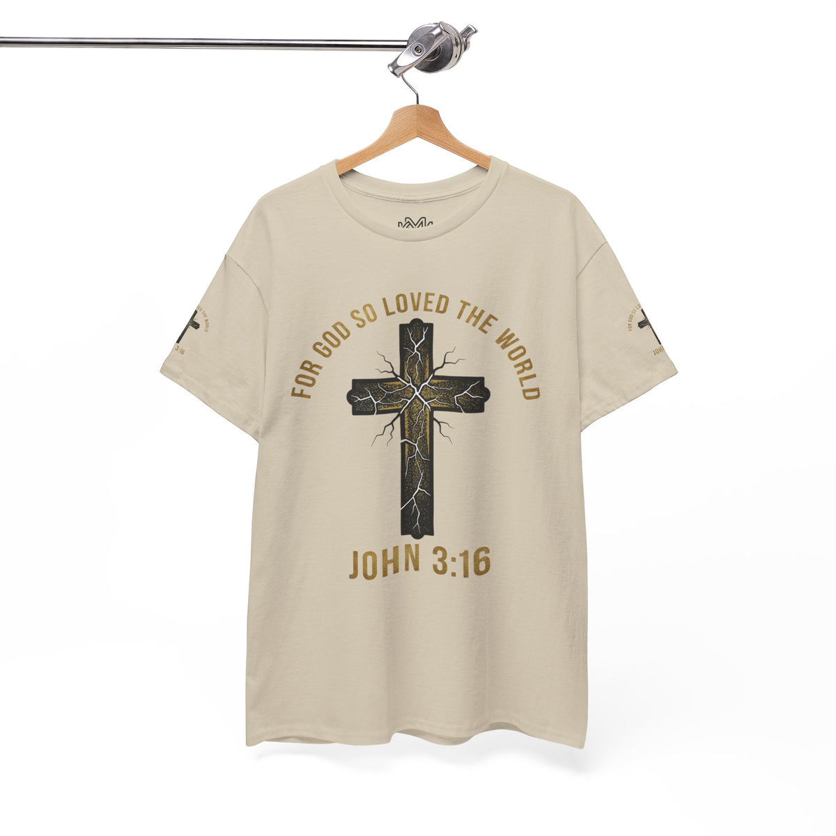 John 3:16 Cross T-Shirt — "For God So Loved the World" Christian Tee