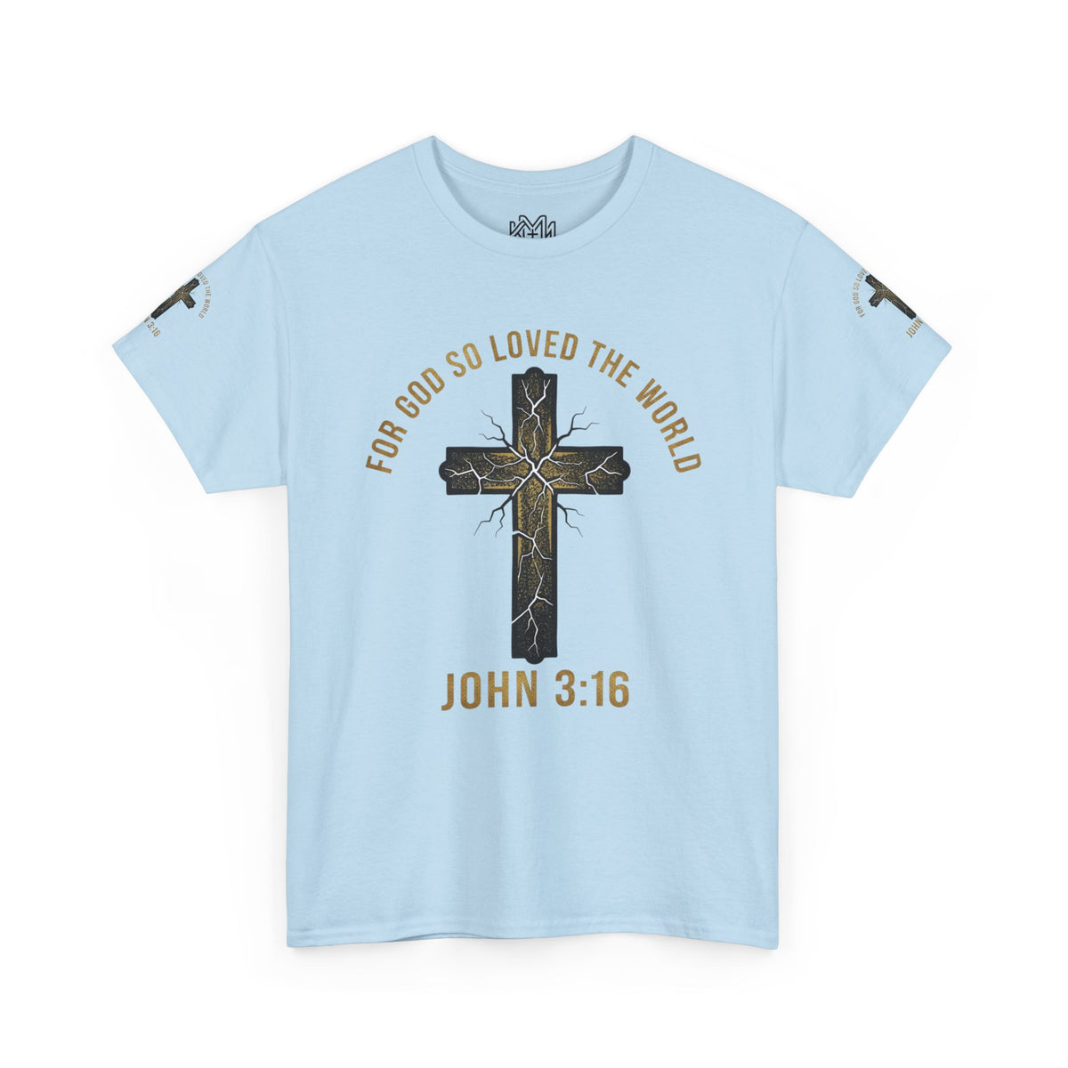 John 3:16 Cross T-Shirt — "For God So Loved the World" Christian Tee