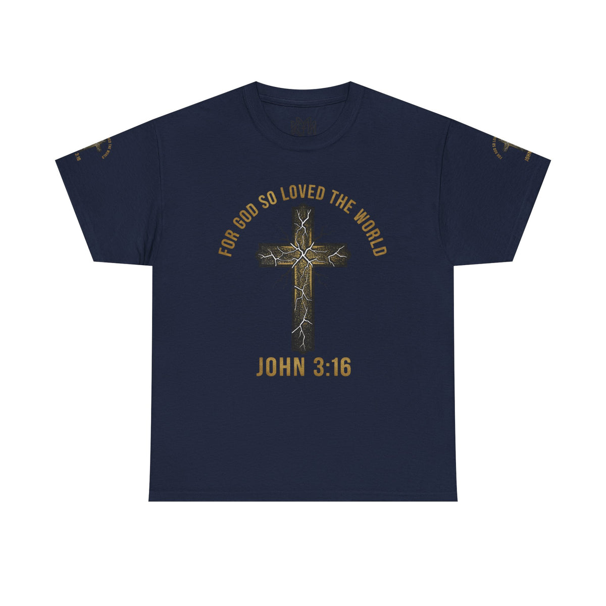 John 3:16 Cross T-Shirt — "For God So Loved the World" Christian Tee