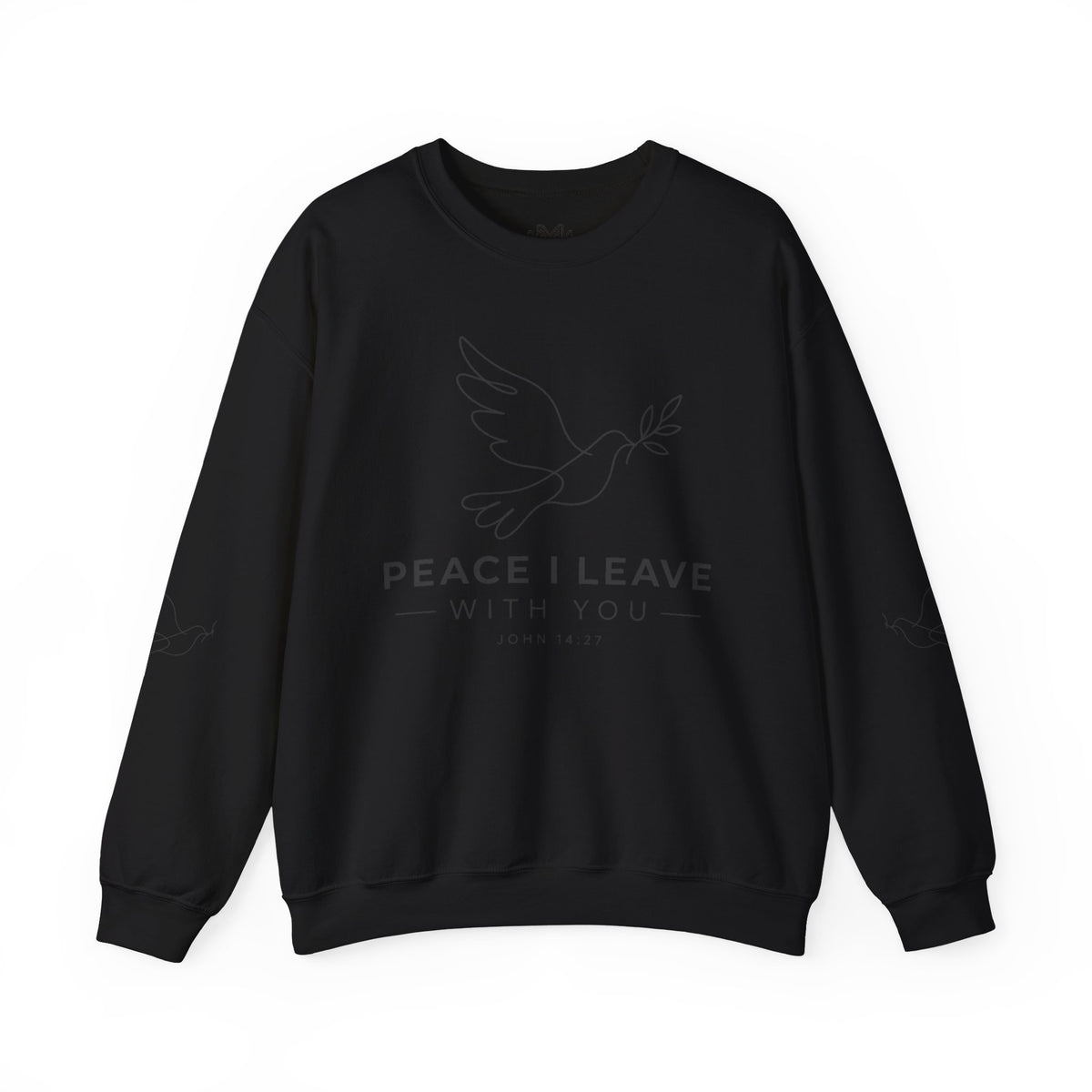 Peace I Leave Crewneck Sweatshirt — Dove & John 14:27 Inspirational Sweatshirt