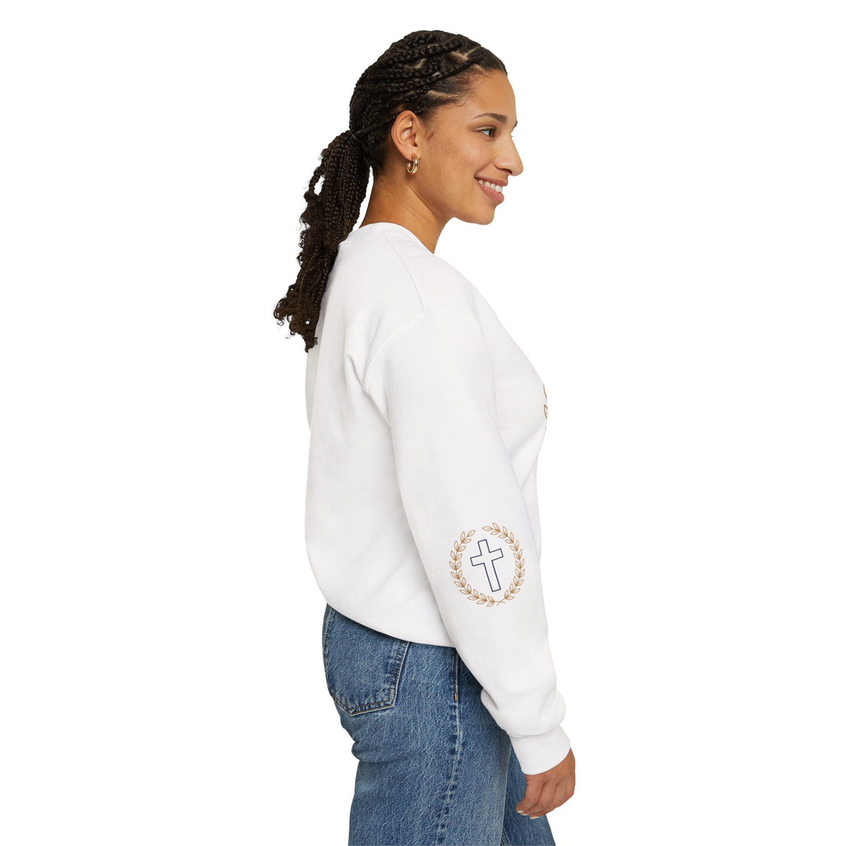 Agape Cross Crewneck Sweatshirt — Christian Faith Pullover