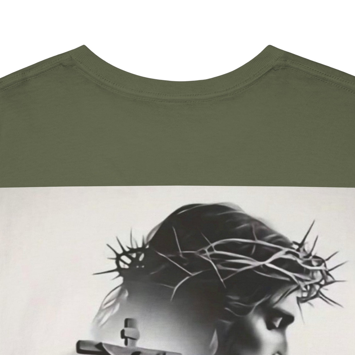 Christian Son & Heir T-Shirt — 'Adopted by Grace' Faith Tee with Jesus Prayer Design