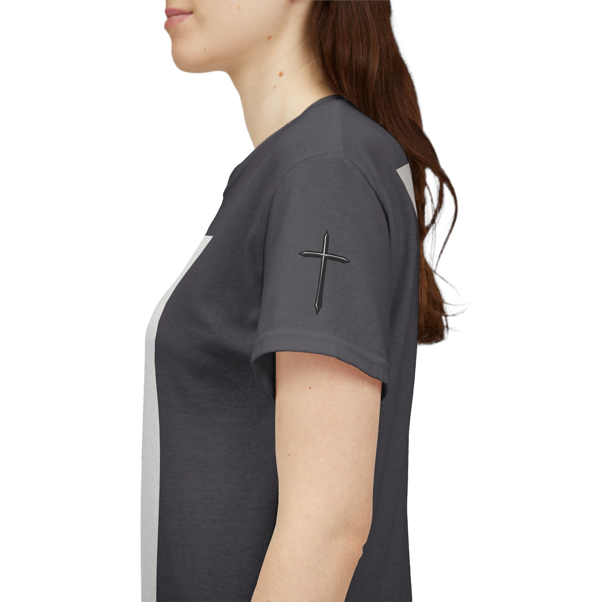 Christian Son & Heir T-Shirt — 'Adopted by Grace' Faith Tee with Jesus Prayer Design