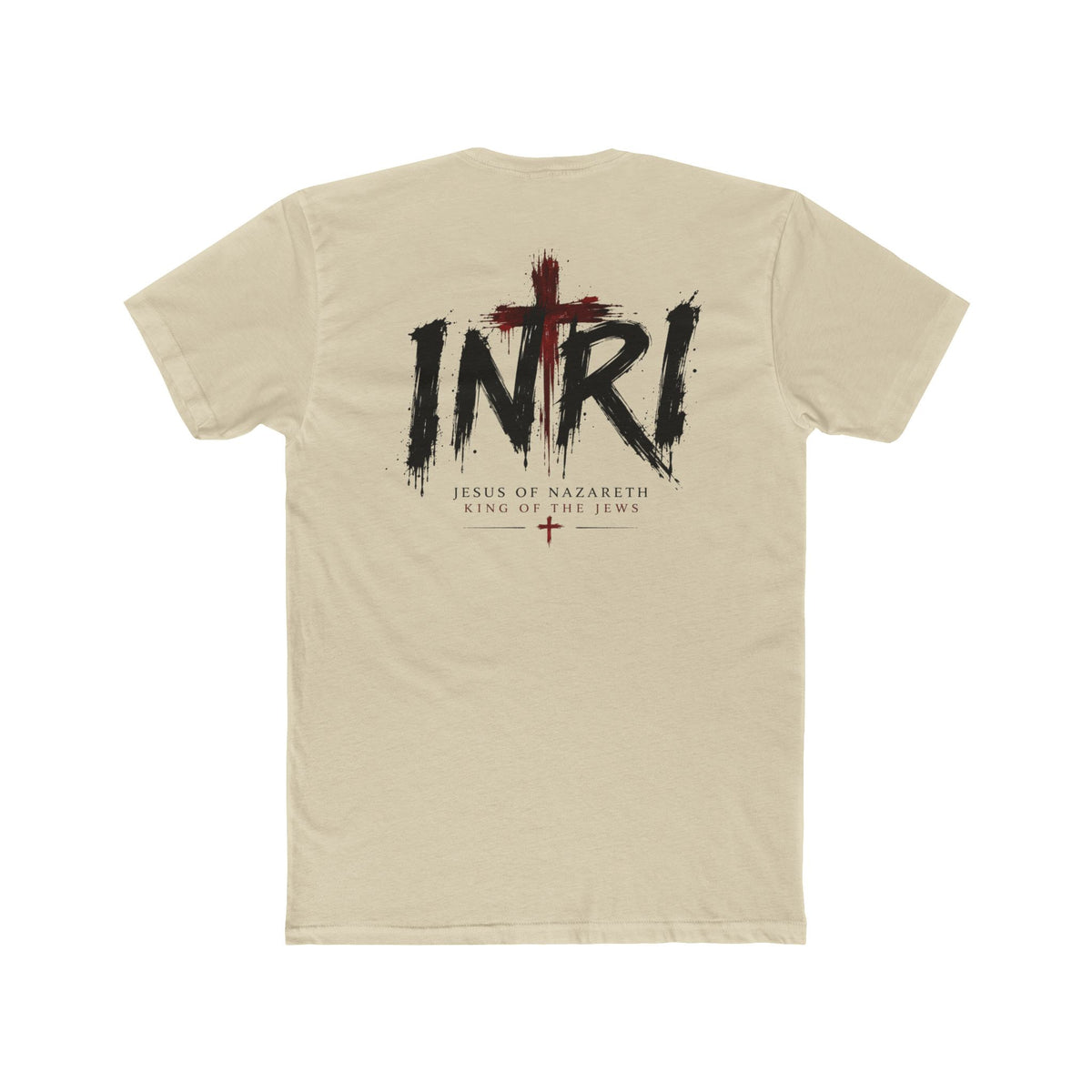 Lamb of God Tee — 'John 1:29' Religious Christian T-Shirt with INRI Cross Back