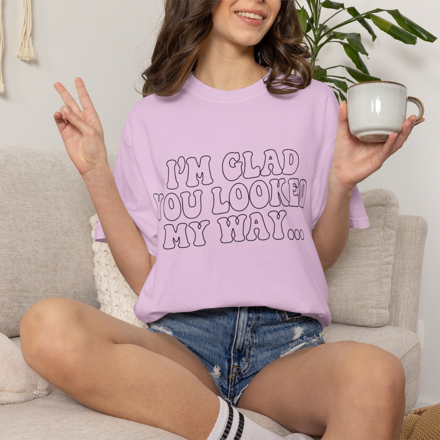 Jesus Loves You T-Shirt — “I’m Glad You Looked My Way… Because Jesus Loves You” Christian Tee