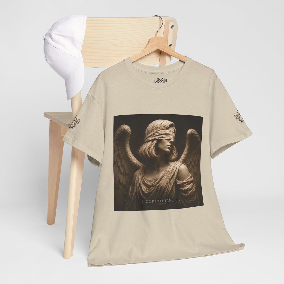 Angel Graphic Tee — "Walk by Faith, Not by Sight" Inspirational T‑Shirt