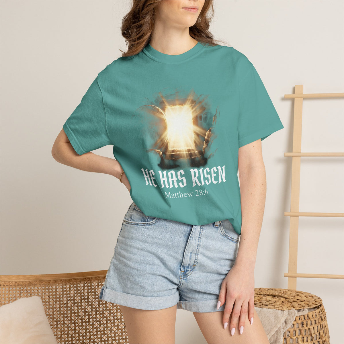 Angel Gateway T-Shirt — Fiery Winged Guardian Graphic Tee
