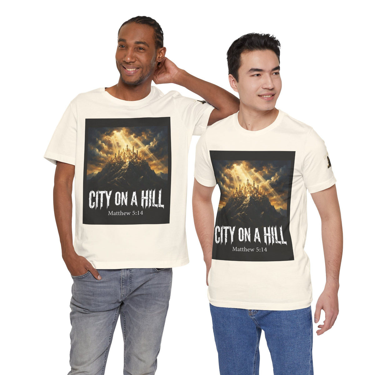 City on a Hill T-Shirt — Matthew 5:14 Christian Faith Tee