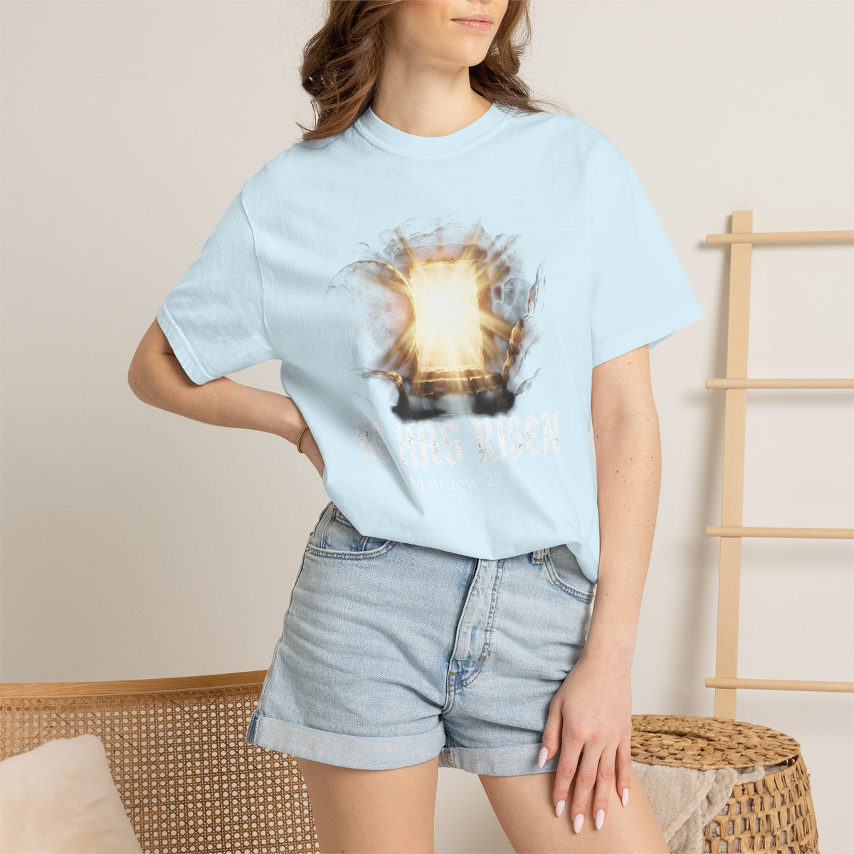 Angel Gateway T-Shirt — Fiery Winged Guardian Graphic Tee