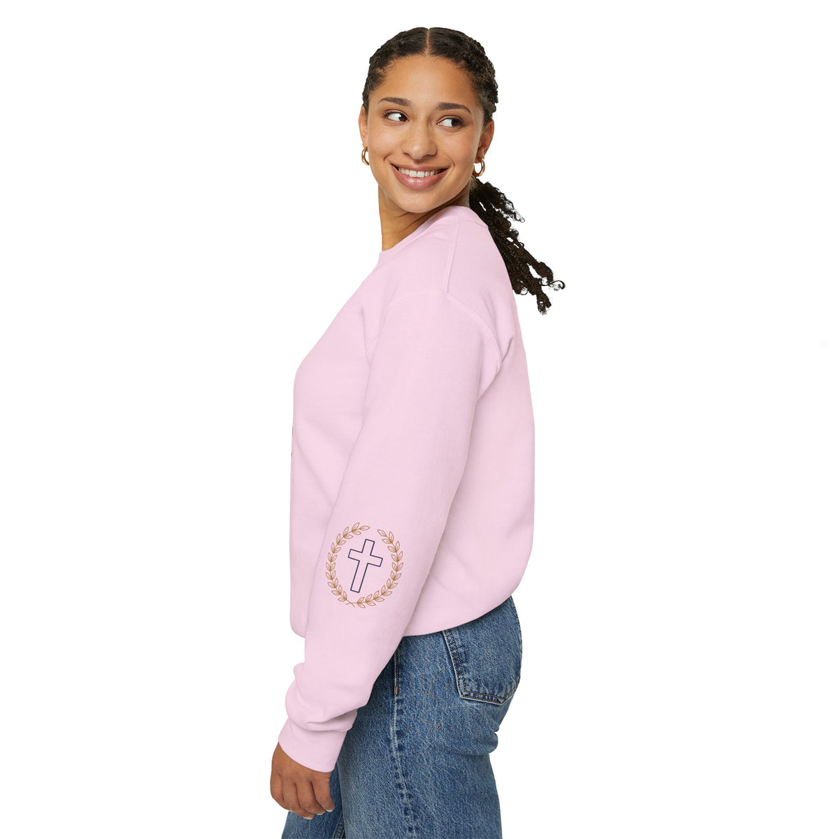 Agape Cross Crewneck Sweatshirt — Christian Faith Pullover