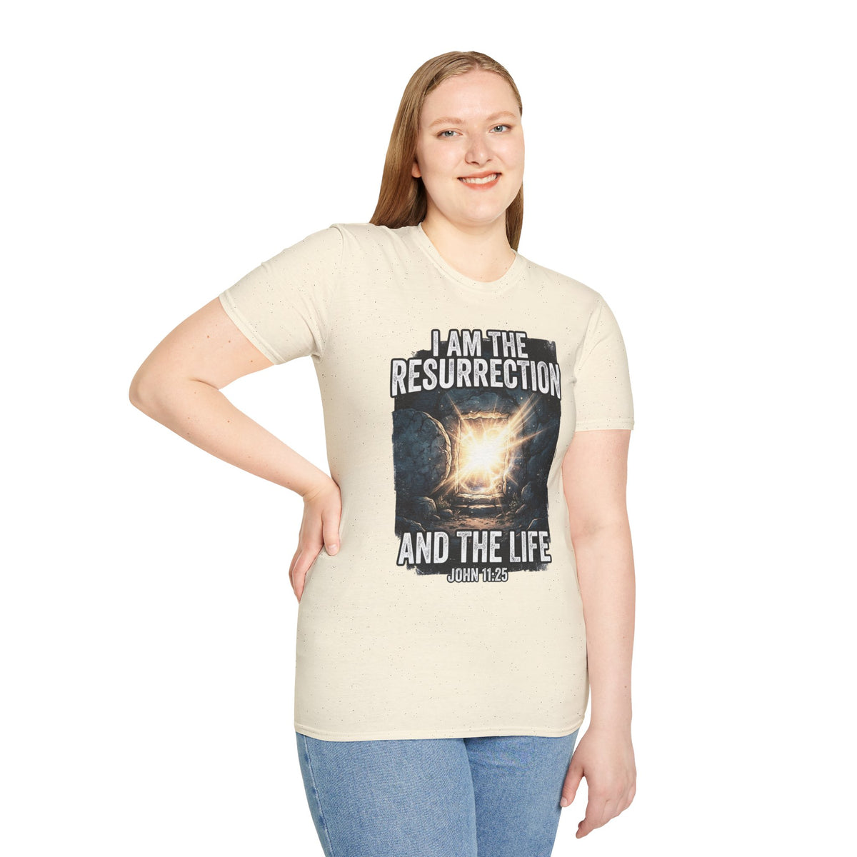 I Am The Resurrection T-Shirt — John 11:25 Christian Easter Tee
