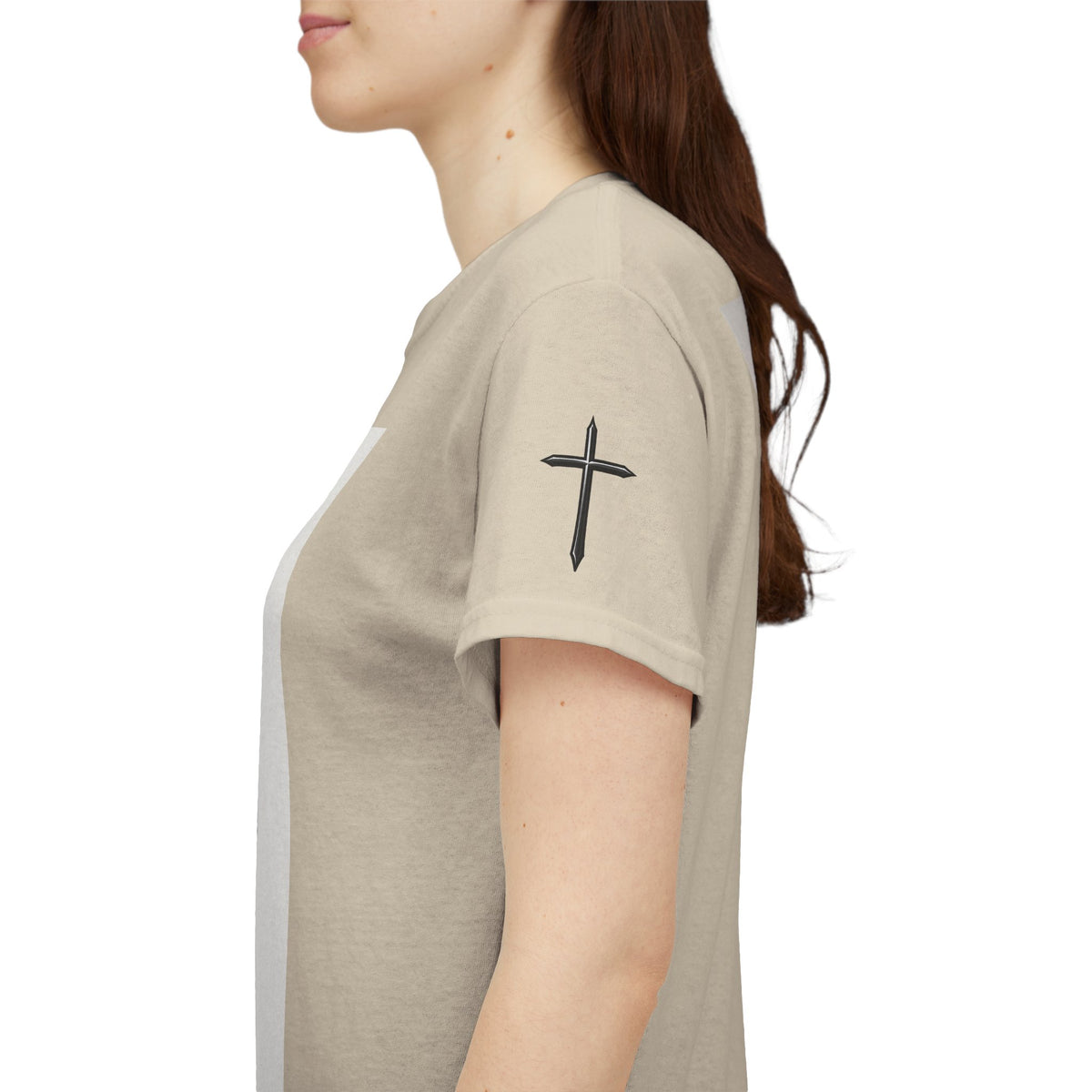 Christian Son & Heir T-Shirt — 'Adopted by Grace' Faith Tee with Jesus Prayer Design