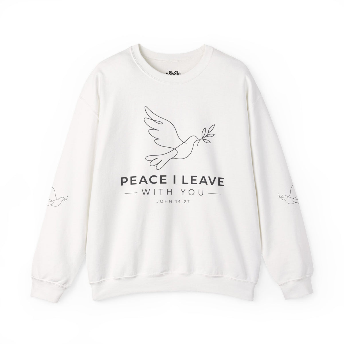 Peace I Leave Crewneck Sweatshirt — Dove & John 14:27 Inspirational Sweatshirt
