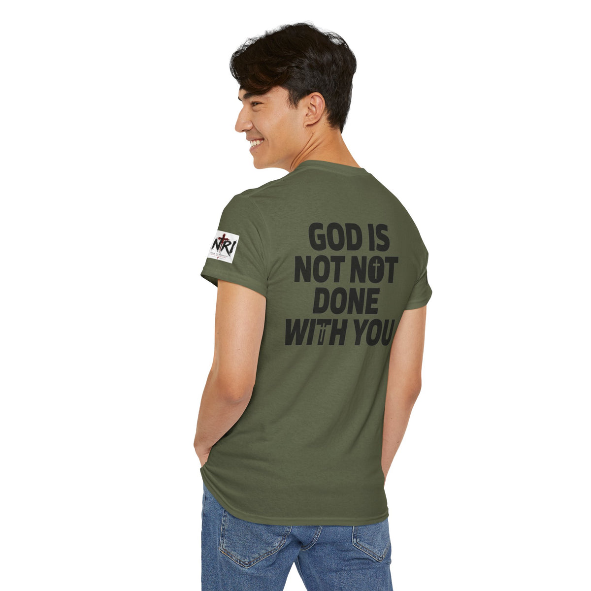 Armor of God T-Shirt — "God Is Not Done With You" Christian Faith Tee