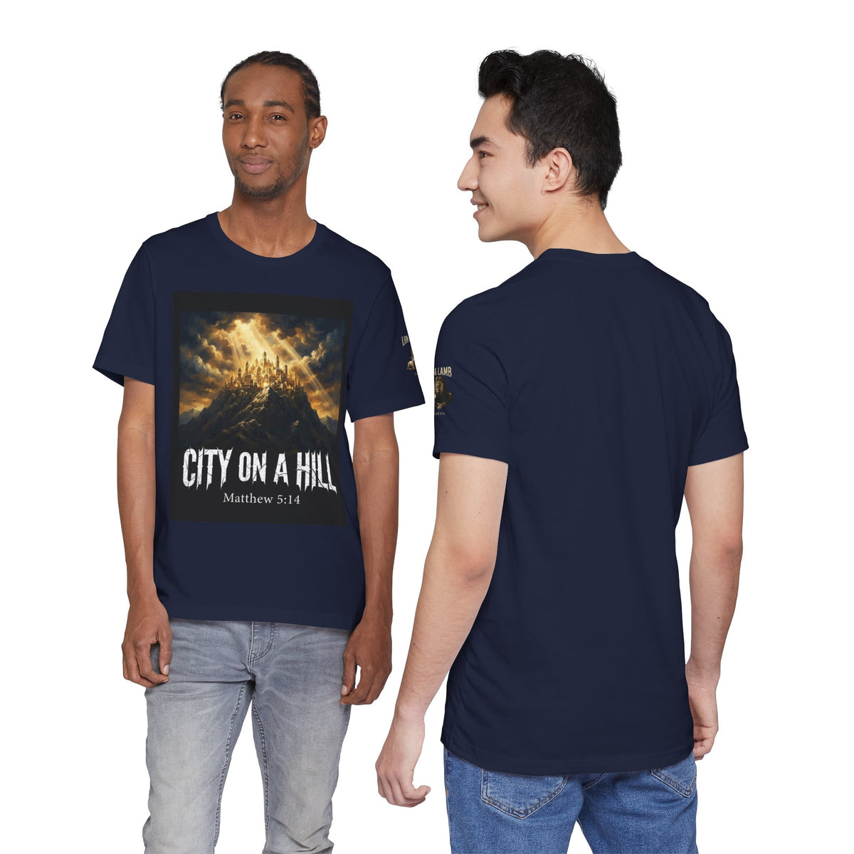 City on a Hill T-Shirt — Matthew 5:14 Christian Faith Tee