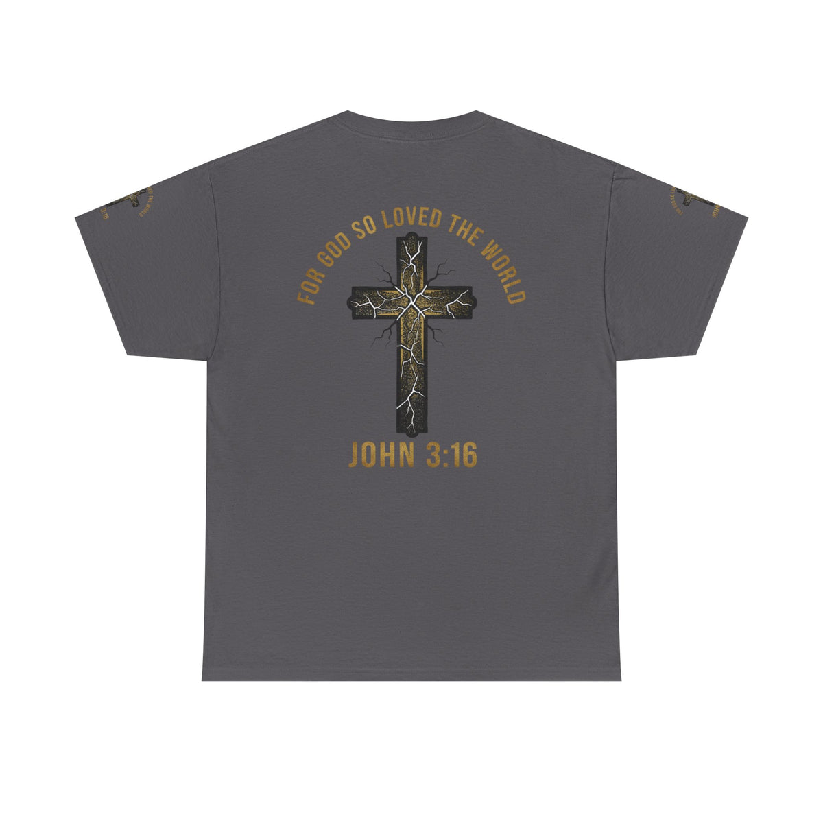 John 3:16 Cross T-Shirt — "For God So Loved the World" Christian Tee