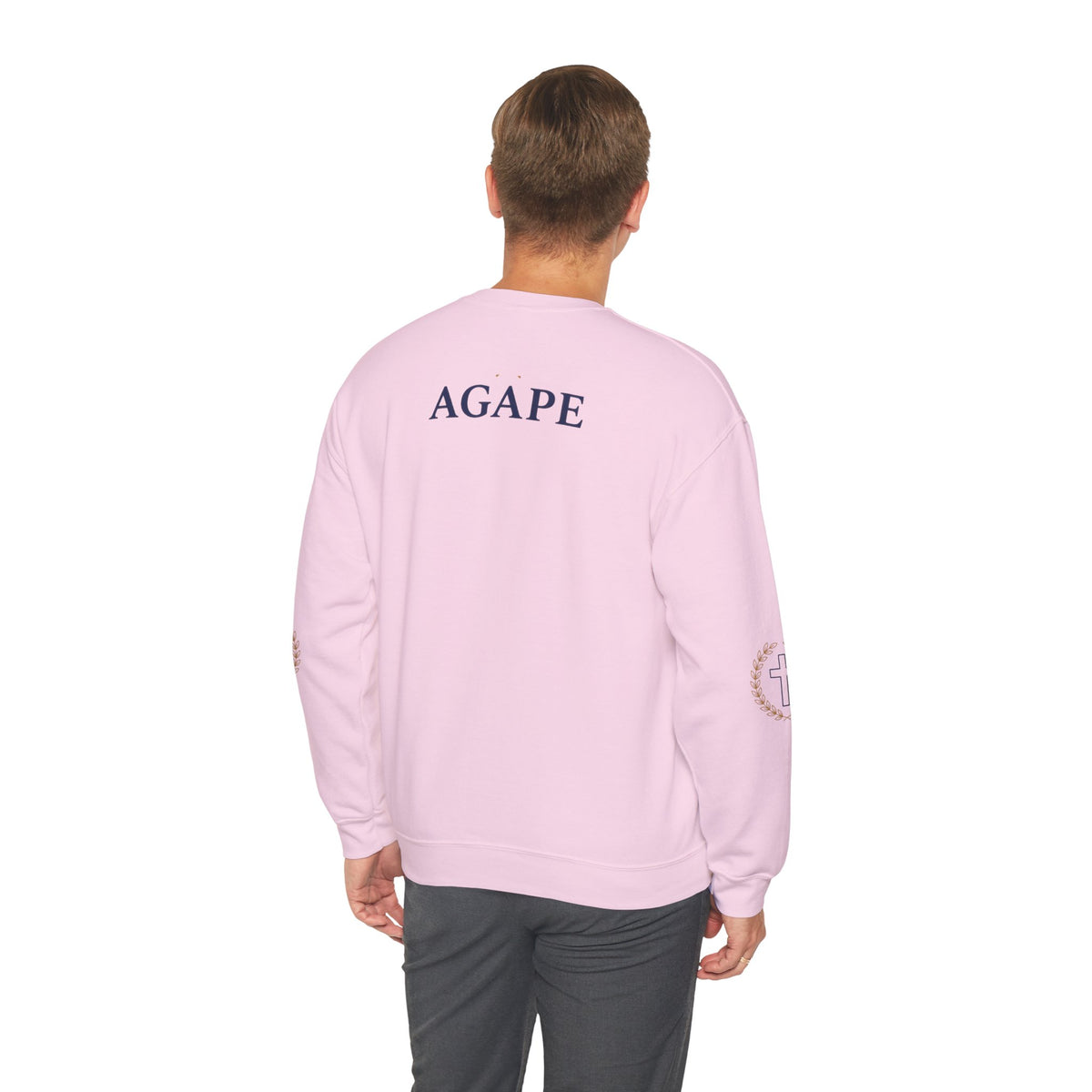 Agape Cross Crewneck Sweatshirt — Christian Faith Pullover