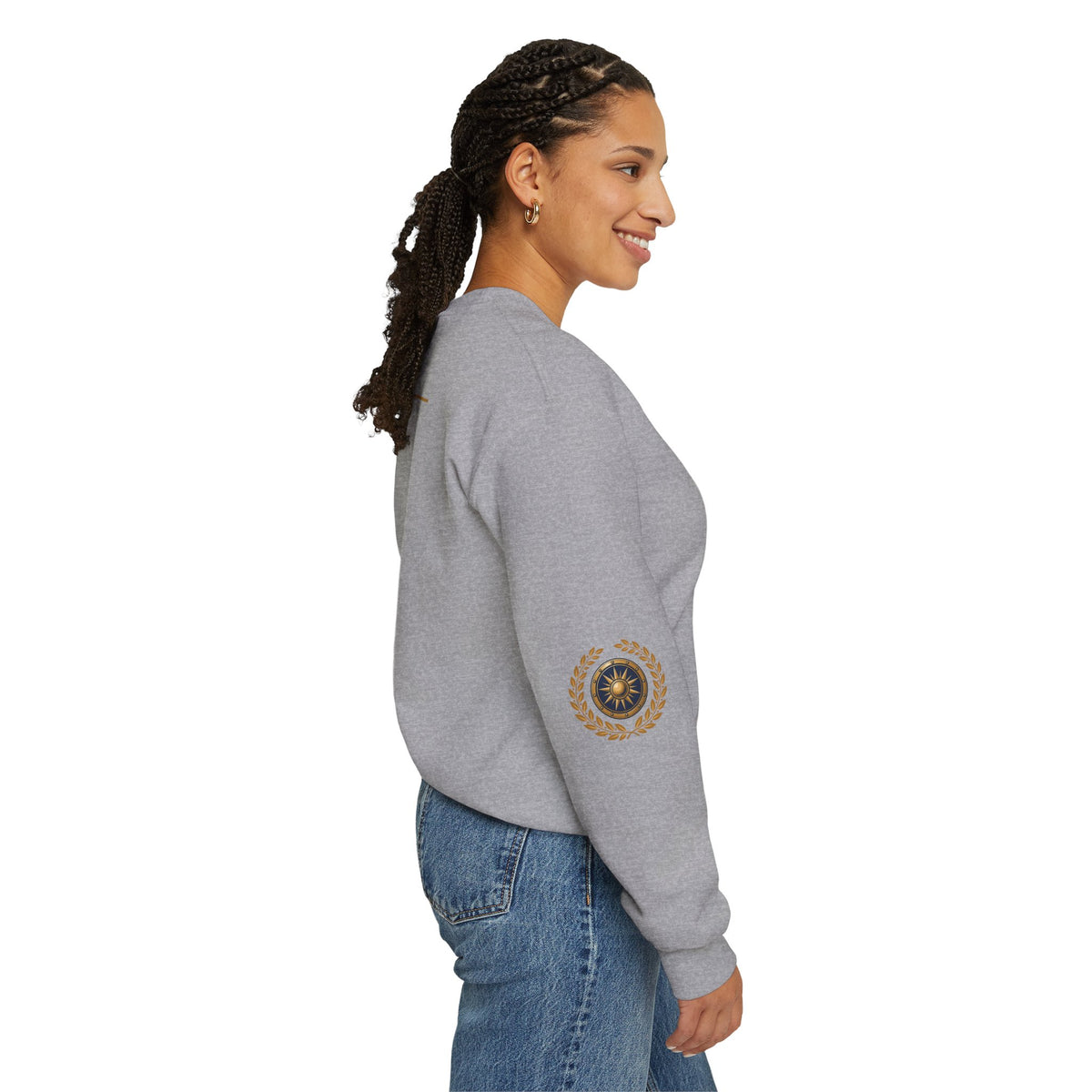 Crewneck Sweatshirt — “God Is Our Refuge and Strength” Psalm 46:1 Christian Faith Pullover