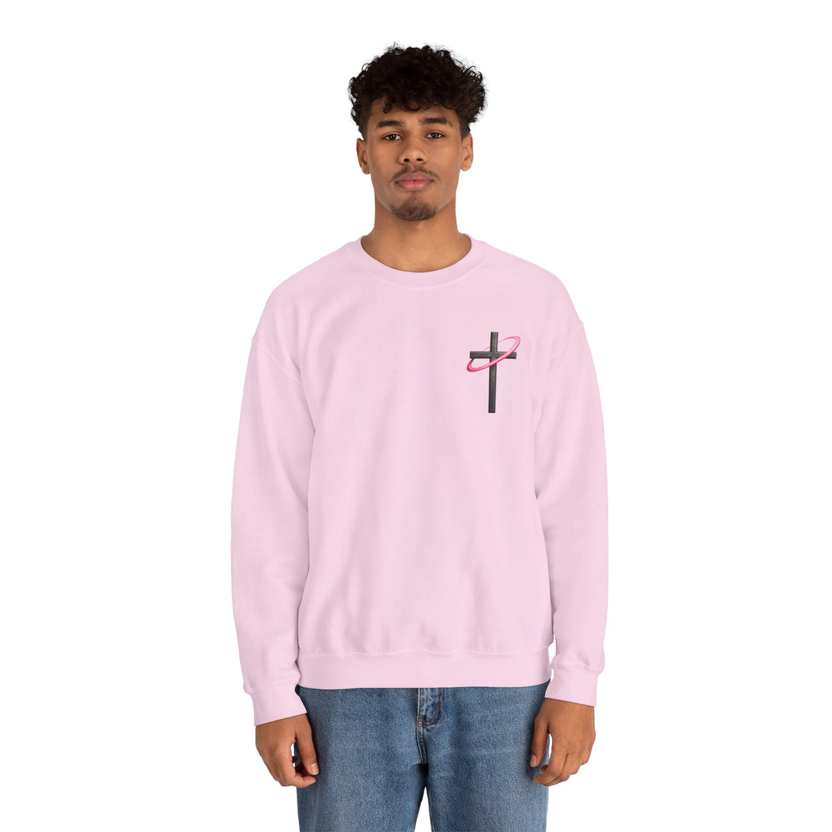 Christian Crewneck Sweatshirt — “With God All Things Are Possible” Inspirational Pullover