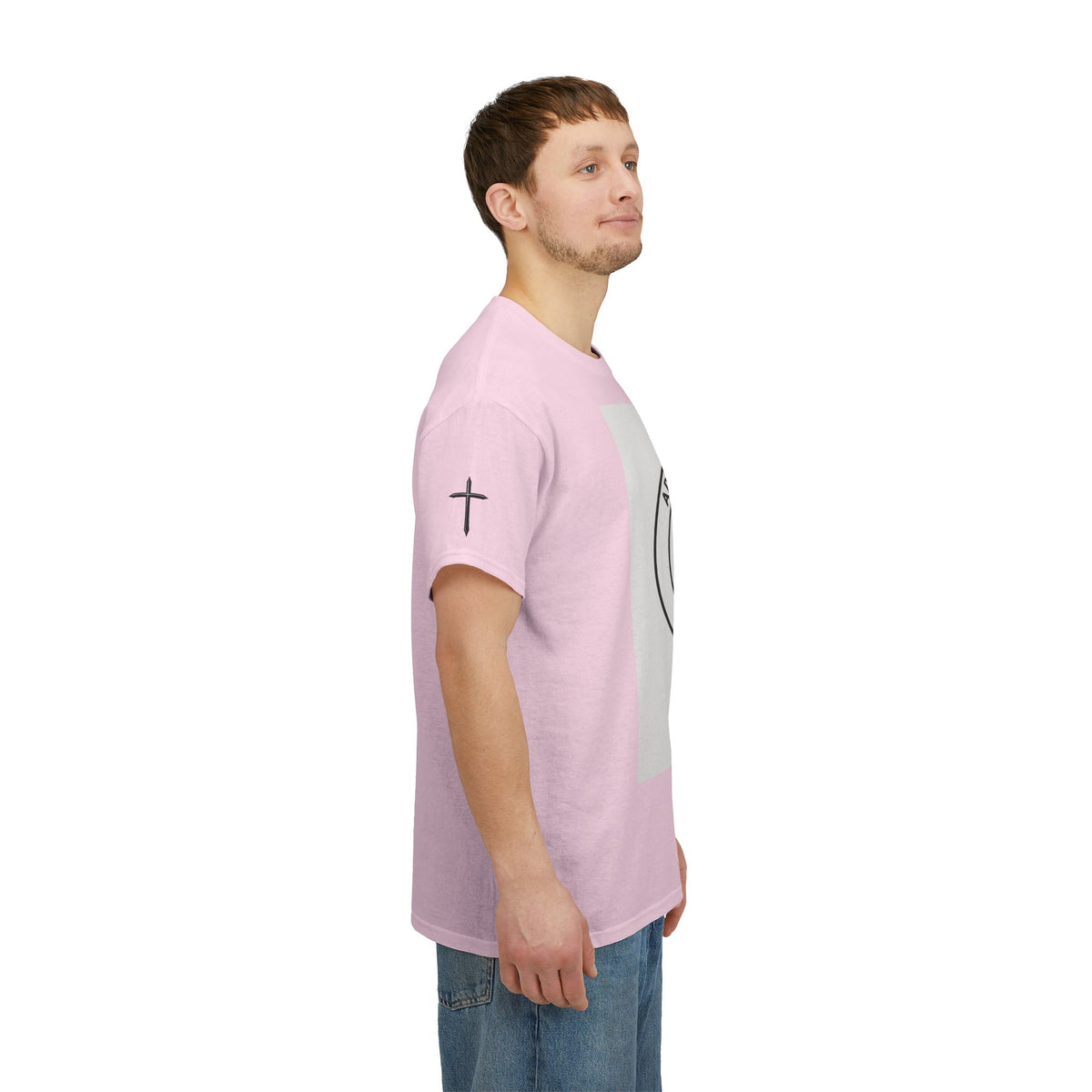 Christian Son & Heir T-Shirt — 'Adopted by Grace' Faith Tee with Jesus Prayer Design