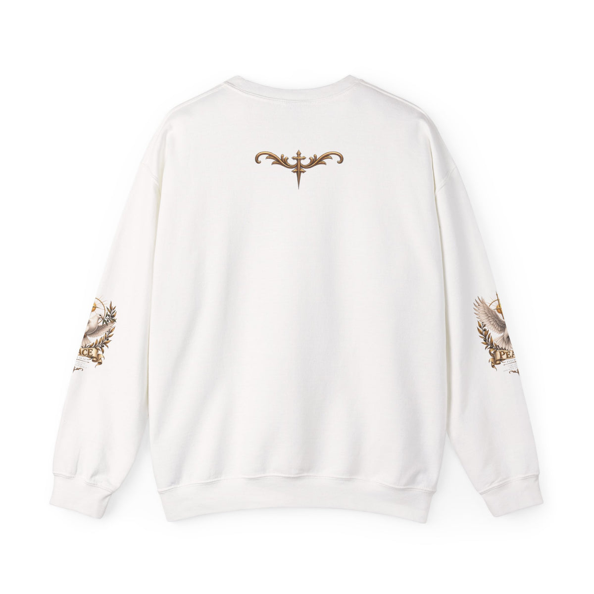 Peace Dove Crewneck Sweatshirt — Religious Christian Dove & Olive Branch Pullover