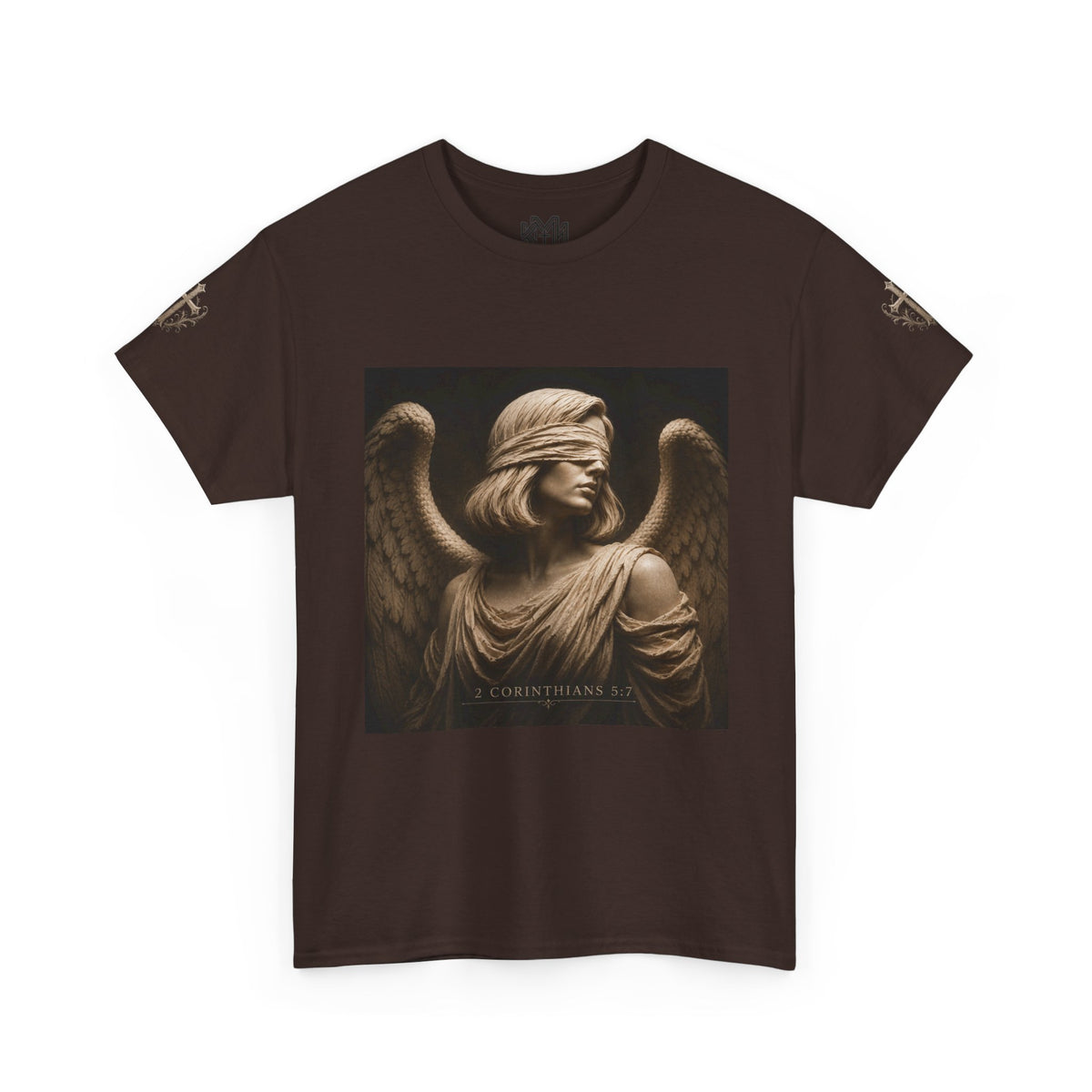 Angel Graphic Tee — "Walk by Faith, Not by Sight" Inspirational T‑Shirt