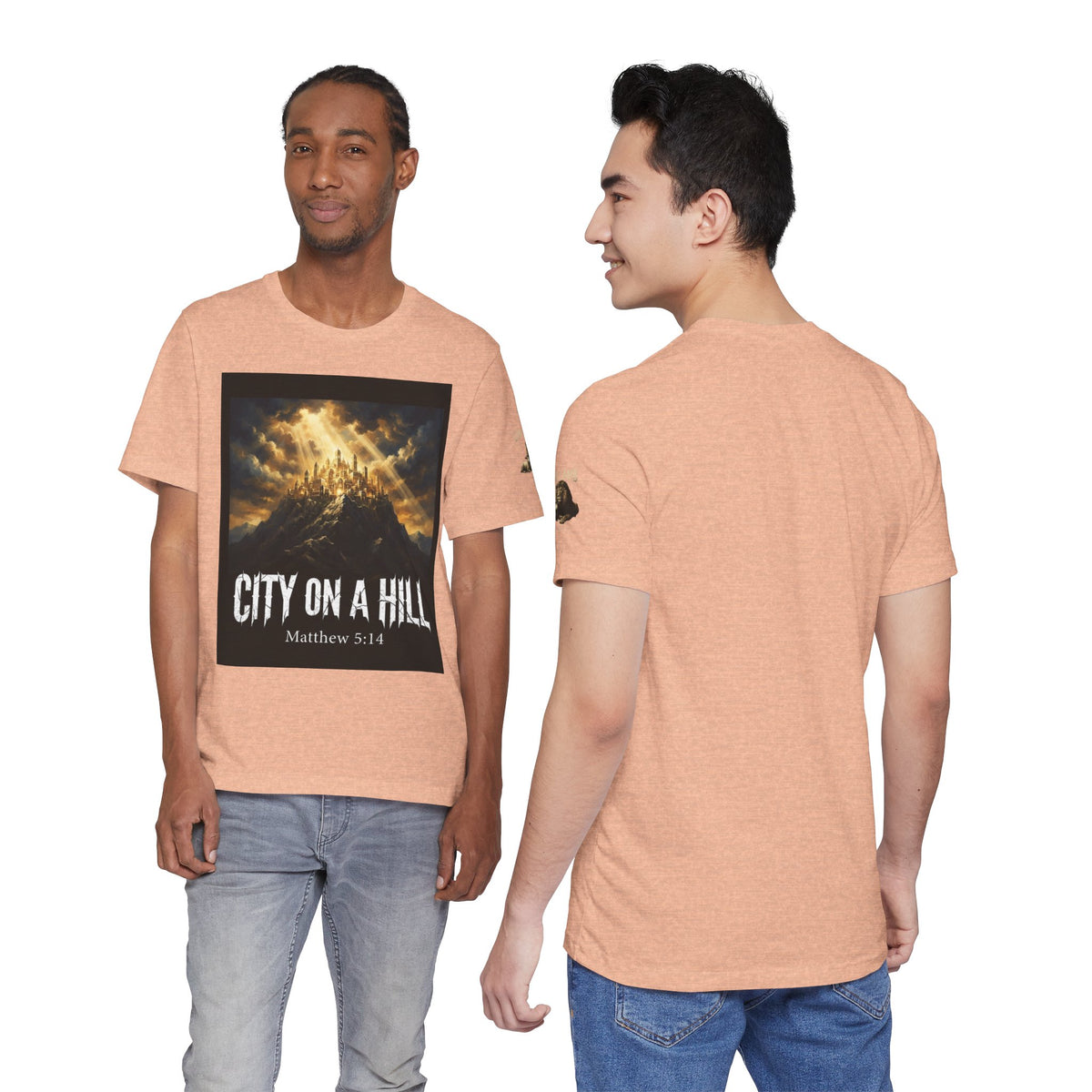 City on a Hill T-Shirt — Matthew 5:14 Christian Faith Tee