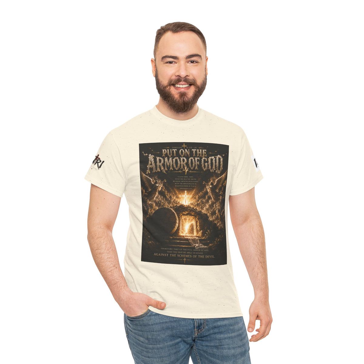 Armor of God T-Shirt — "God Is Not Done With You" Christian Faith Tee