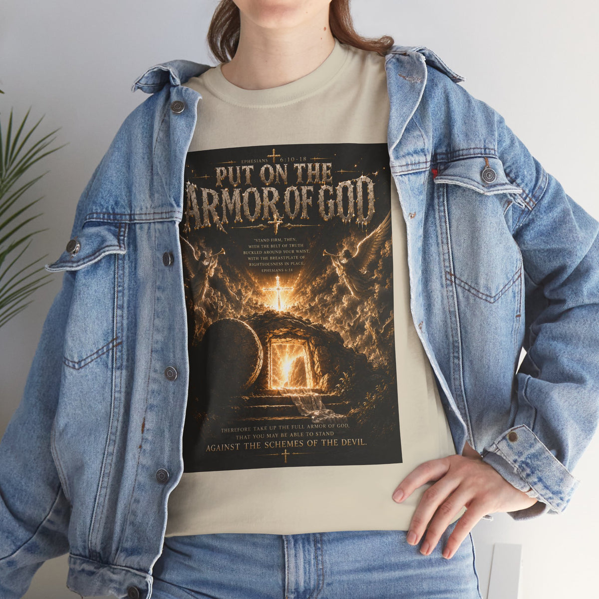 Armor of God T-Shirt — "God Is Not Done With You" Christian Faith Tee
